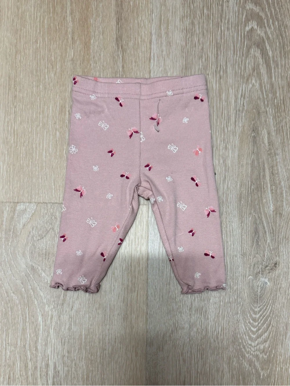 Pink Floral Baby Leggings